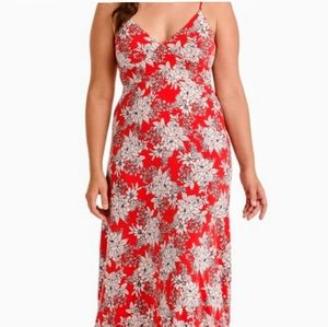 Vince Camuto Red Floral Maxi Dress 2X